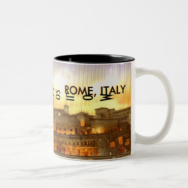 ROME, ITALY ( Mojisola A Gbadamosi - Okubule ) Two-Tone Coffee Mug (Right)