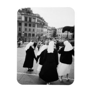 Rome Italy, Nun Patrol! (NR) Magnet