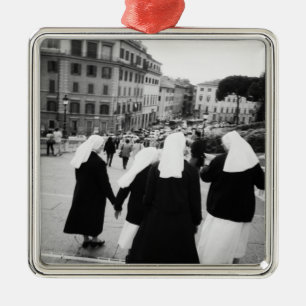 Rome Italy, Nun Patrol! (NR) Metal Tree Decoration