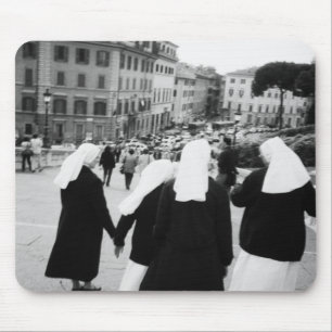 Rome Italy, Nun Patrol! (NR) Mouse Mat