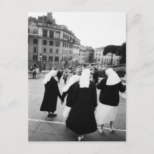 Rome Italy, Nun Patrol! (NR) Postcard