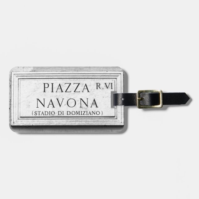 Rome, Italy - Piazza Navona Luggage Tag (Front Horizontal)