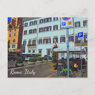 Rome Italy Piazza Postcard
