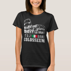 Rome Italy Roma Italia Colosseum Vintage Italian F T-Shirt