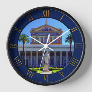 Rome, Italy - Saint Paul Outside the Walls Clock