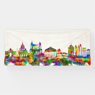 Rome Italy Skyline Banner