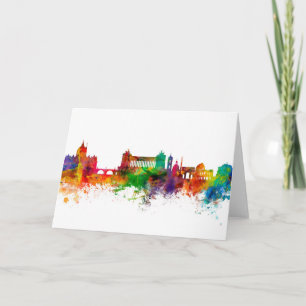 Rome Italy Skyline Card