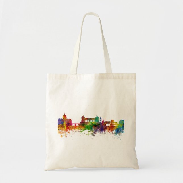 Rome Italy Skyline Tote Bag (Front)