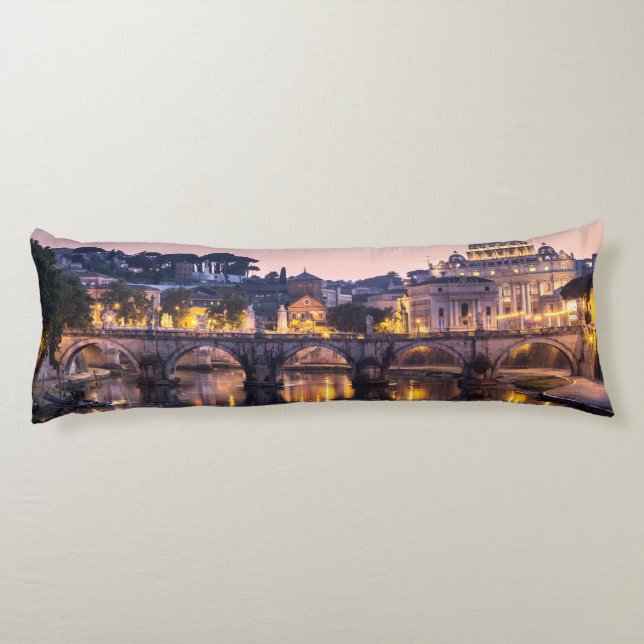 Rome Italy - St Peters Cathedral Body Cushion (Back)
