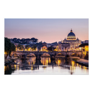 Rome Italy - St Peters Cathedral Poster