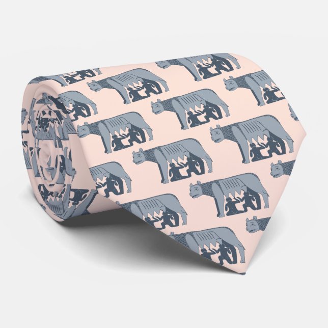 Rome, Italy: The Capitoline Wolf Tie (Rolled)
