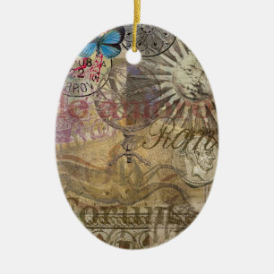 Rome Italy Travel Vacation Holiday City Ceramic Tree Decoration