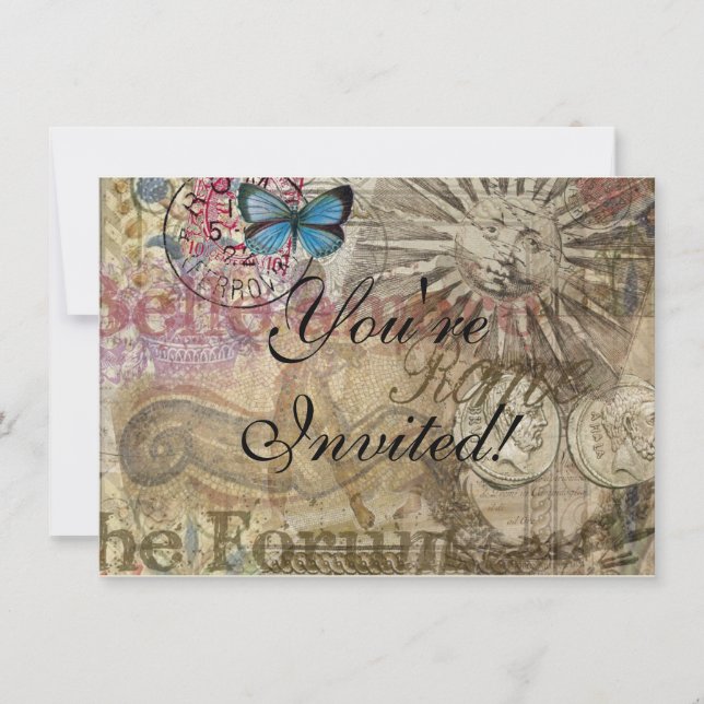 Rome Italy Travel Vacation Holiday City Invitation (Front)