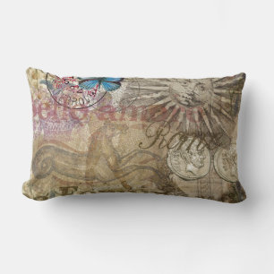Rome Italy Travel Vacation Holiday City Lumbar Cushion