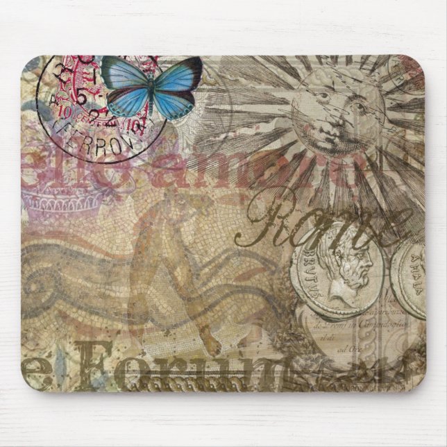Rome Italy Travel Vacation Holiday City Mouse Mat (Front)