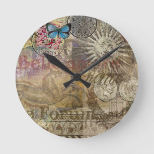 Rome Italy Travel Vacation Holiday City Round Clock