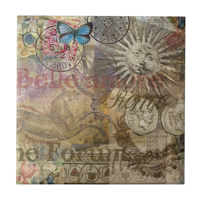 Rome Italy Travel Vacation Holiday City Tile (Front)