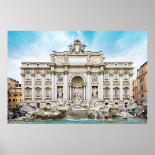 rome italy trevi fountain poster FROM 8.99