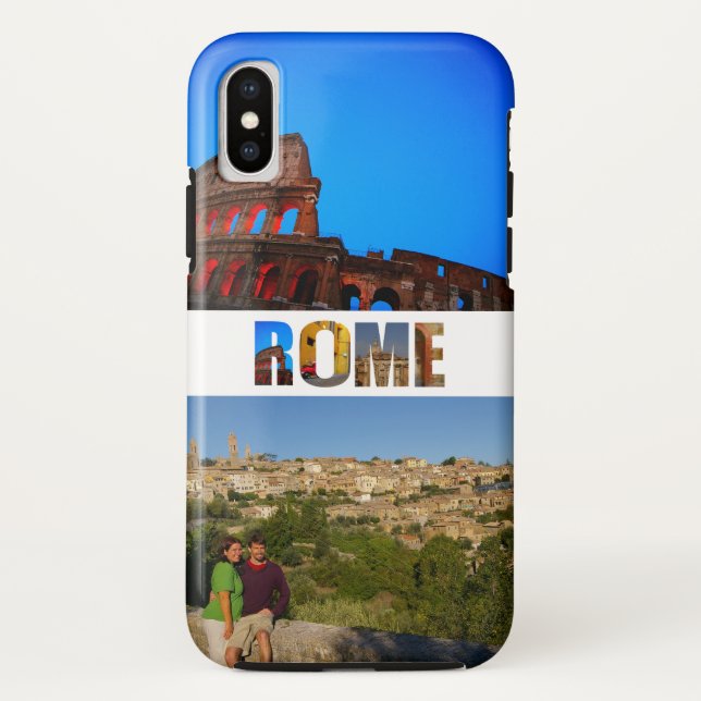 Rome Italy Vacation 2 Photos Collage Case-Mate iPhone Case (Back)