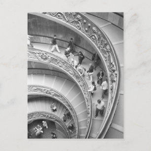 Rome Italy, Vatican Staircase 3 Postcard