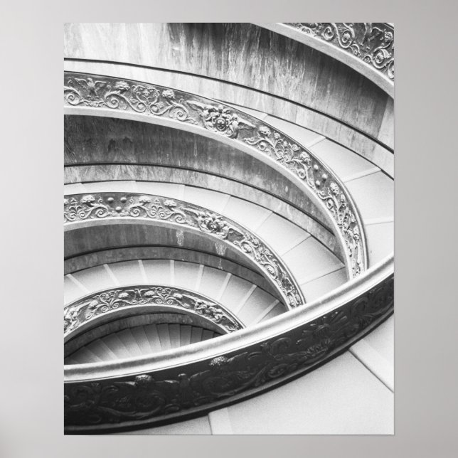 Rome Italy, Vatican Staircase Poster (Front)