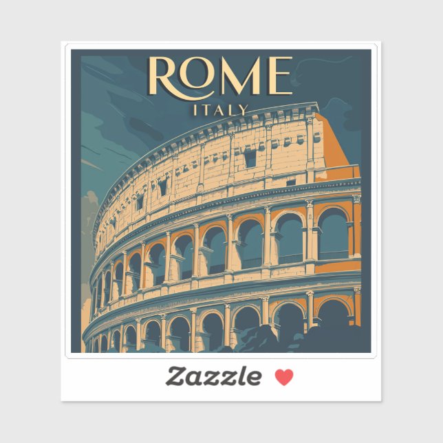Rome Italy Vintage Colosseum (Sheet)