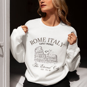 Rome Italy Vintage Landscape Roman Colosseum Sweatshirt