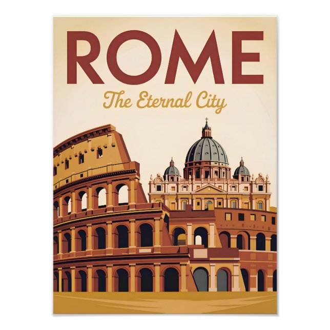Rome Italy vintage Photo Print (Front)