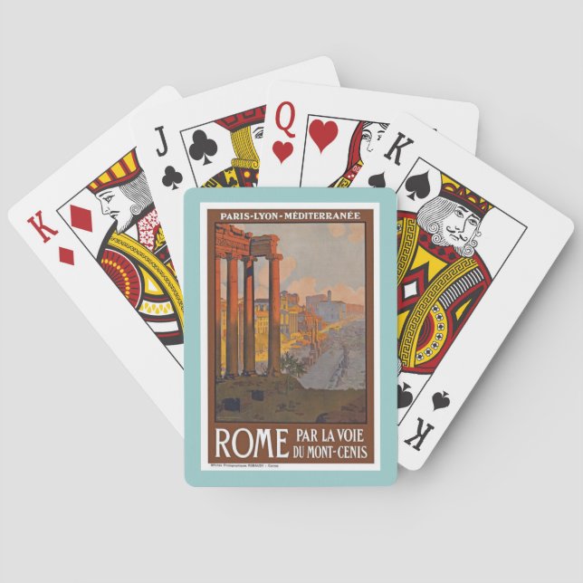 Rome Italy Vintage Playing Cards (Back)