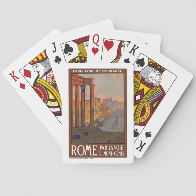 Rome Italy Vintage Playing Cards (Back)