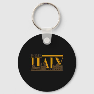 Rome Italy Vintage Retro Roma Italian Vacation Gif Key Ring