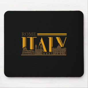 Rome Italy Vintage Retro Roma Italian Vacation Gif Mouse Mat