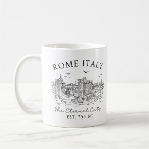 Rome Italy Vintage – Temple Ruins Coffee Mug
