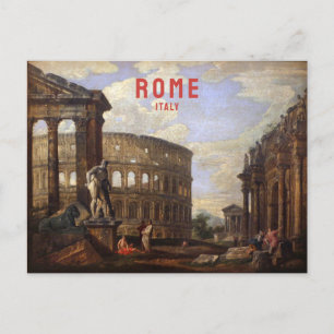 Rome Italy Vintage Travel Italian Roma Renaissance Postcard