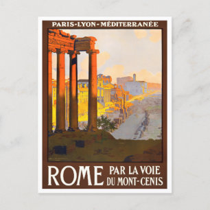 Rome Italy vintage travel Postcard