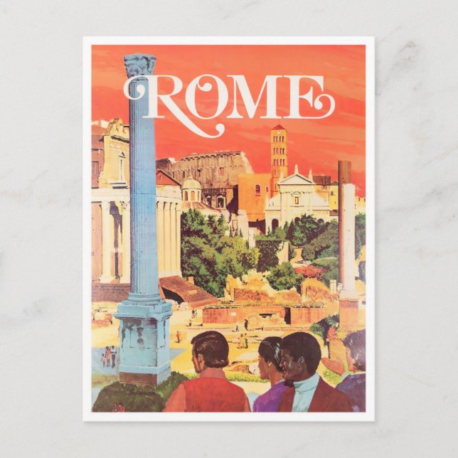 Rome Italy vintage travel Postcard (Front)