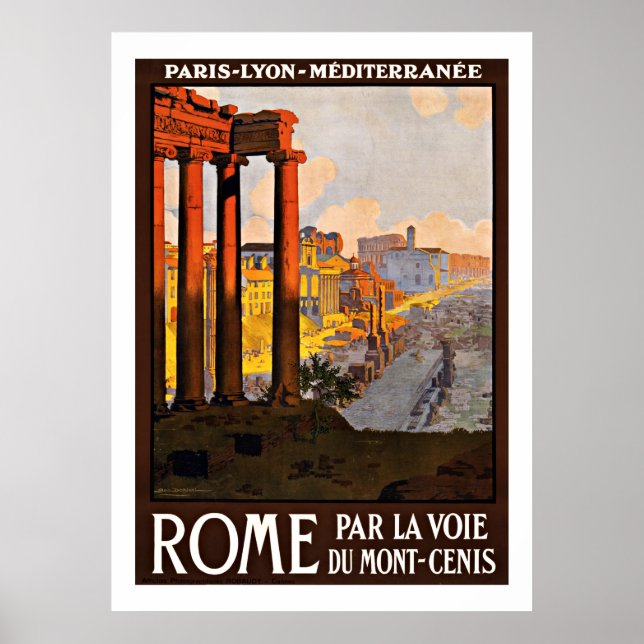 Rome Italy - Vintage Travel Posters (Front)
