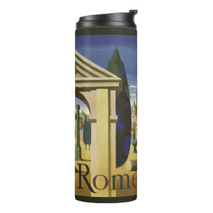 Rome Italy vintage travel tumbler