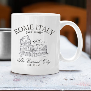 Rome Italy Vintage View Roman Colosseum Coffee Mug