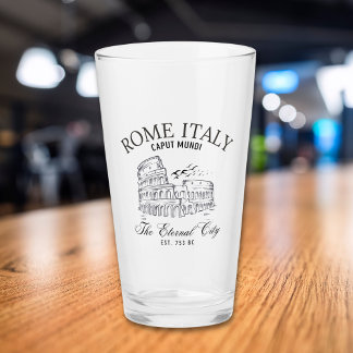 Rome Italy Vintage View Roman Colosseum Glass