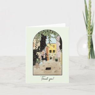 Rome Italy Watercolor Thank You Card