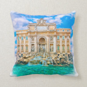 Rome - La Dolce Vita - Trevi Fountain Cushion