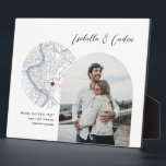Rome Map Wedding Engagement Photo Gift Plaque<br><div class="desc">Turn your engagement or wedding location and cherished photo into a personalised piece of art! This custom map design makes a perfect Engagement or Wedding keepsake gift! Customise this design with your photo, location & details, and move the heart to your location within Rome (can even change the heart colour)!...</div>
