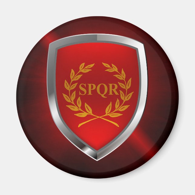 Rome Mettalic Emblem Magnet (Front)