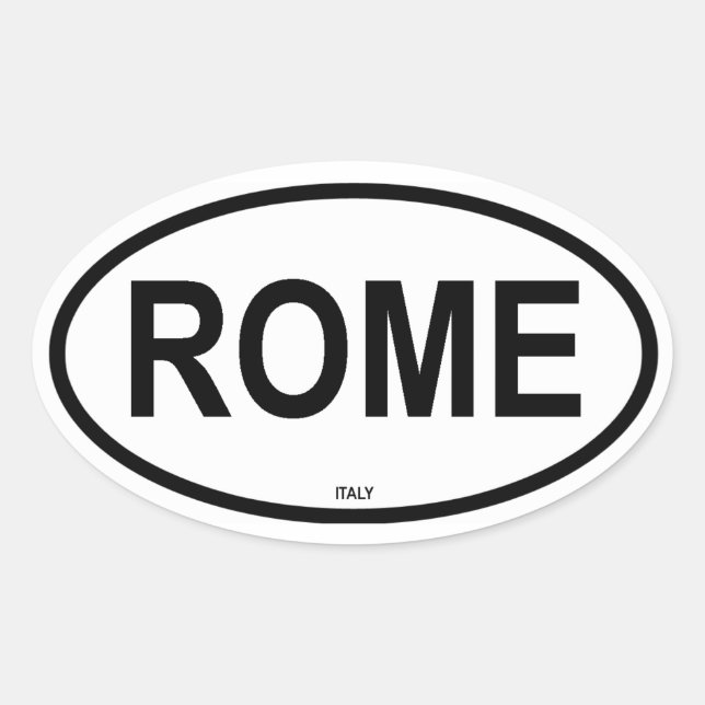 ROME OVAL STICKER (Front)