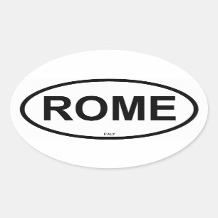 ROME OVAL STICKER