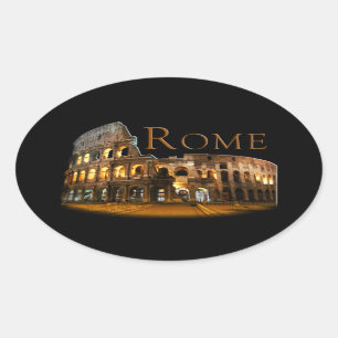 Rome Oval Sticker
