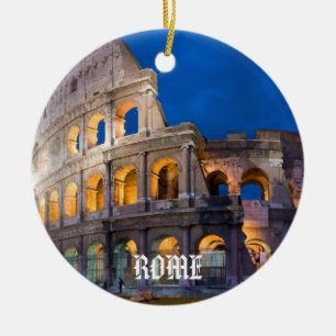 Rome Panoramic Christmas Ornament