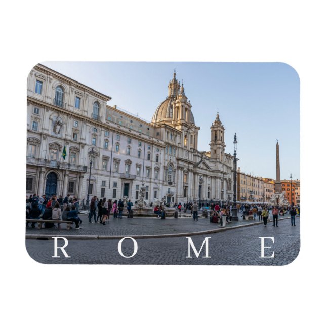 Rome Piazza Navona fridge magnet (Horizontal)