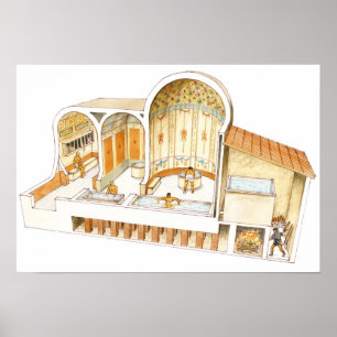 Rome. Private Baths Poster